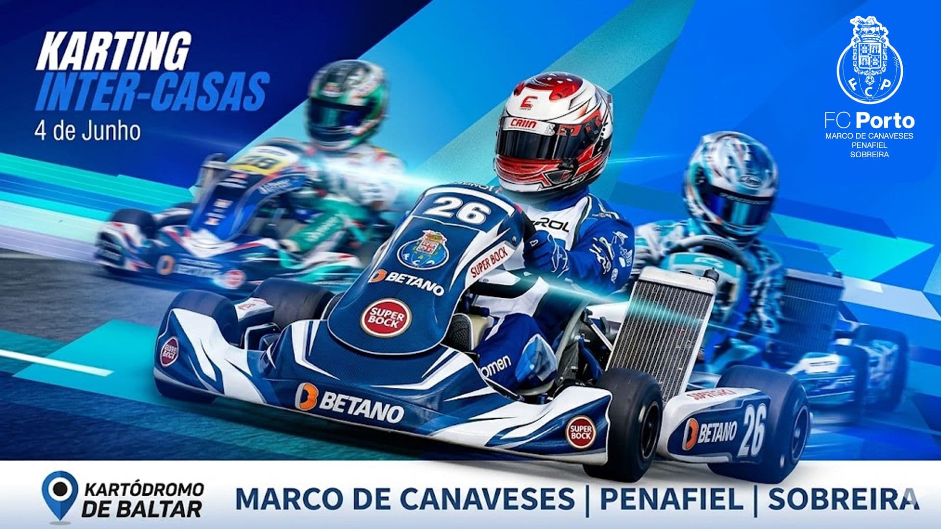 Karting Inter-Casas reúne Casas FC Porto do Marco de Canaveses, Penafiel e Sobreira