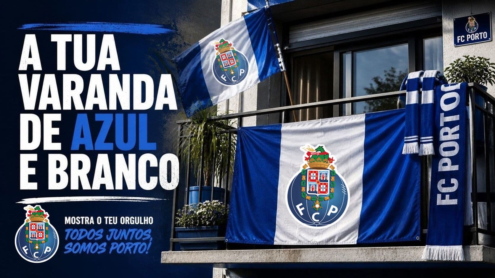 Casa FC Porto - Marco de Canaveses lança desafio “A Tua Varanda de Azul e Branco”