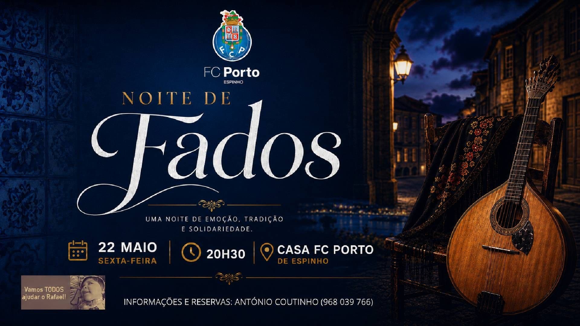 Casa FC Porto - Espinho promove noite de fados solidária