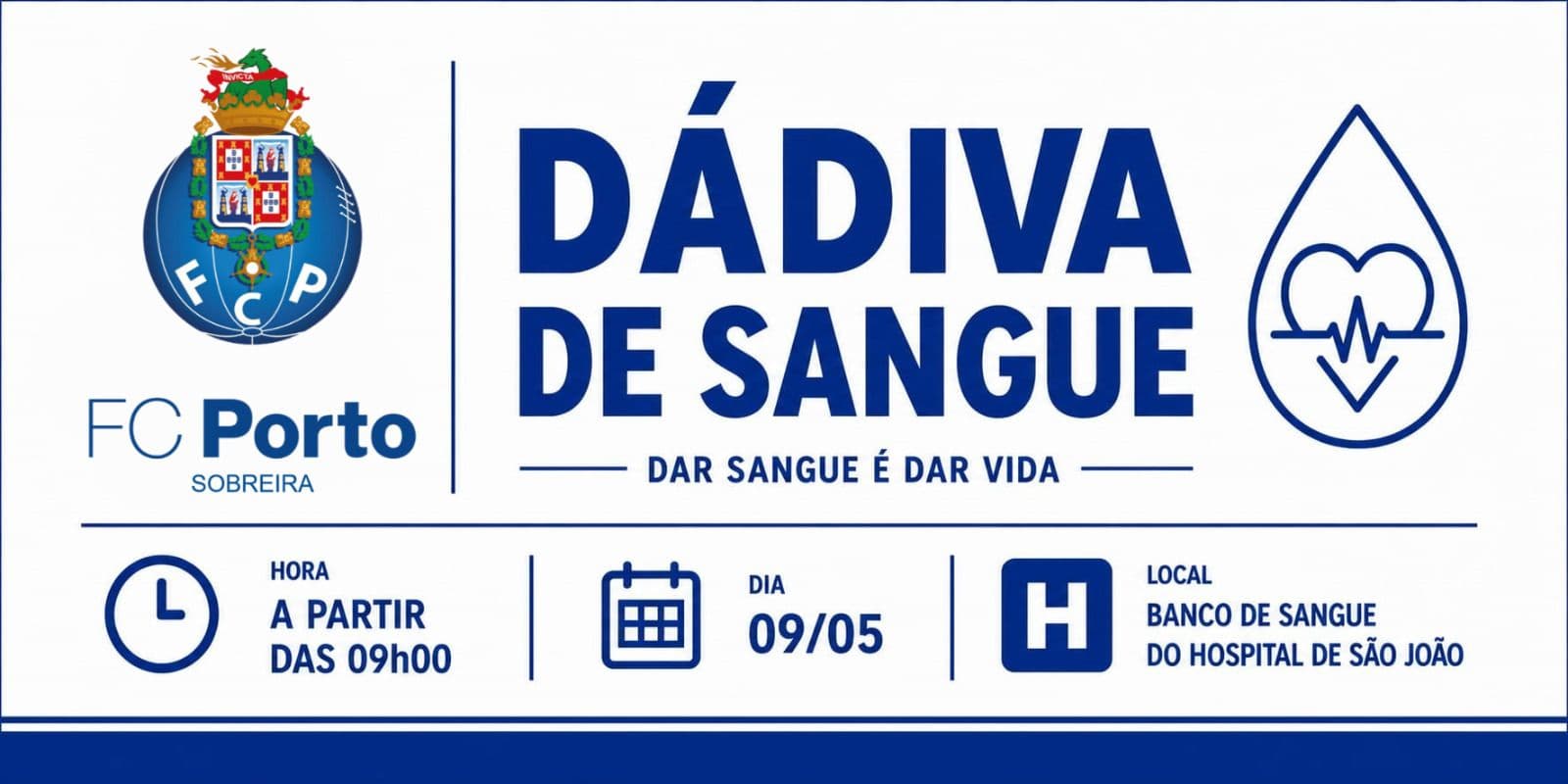 Casa FC Porto - Sobreira promove iniciativa solidária de dádiva de sangue